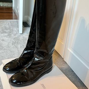 Jimmy Choo patten leather boots
